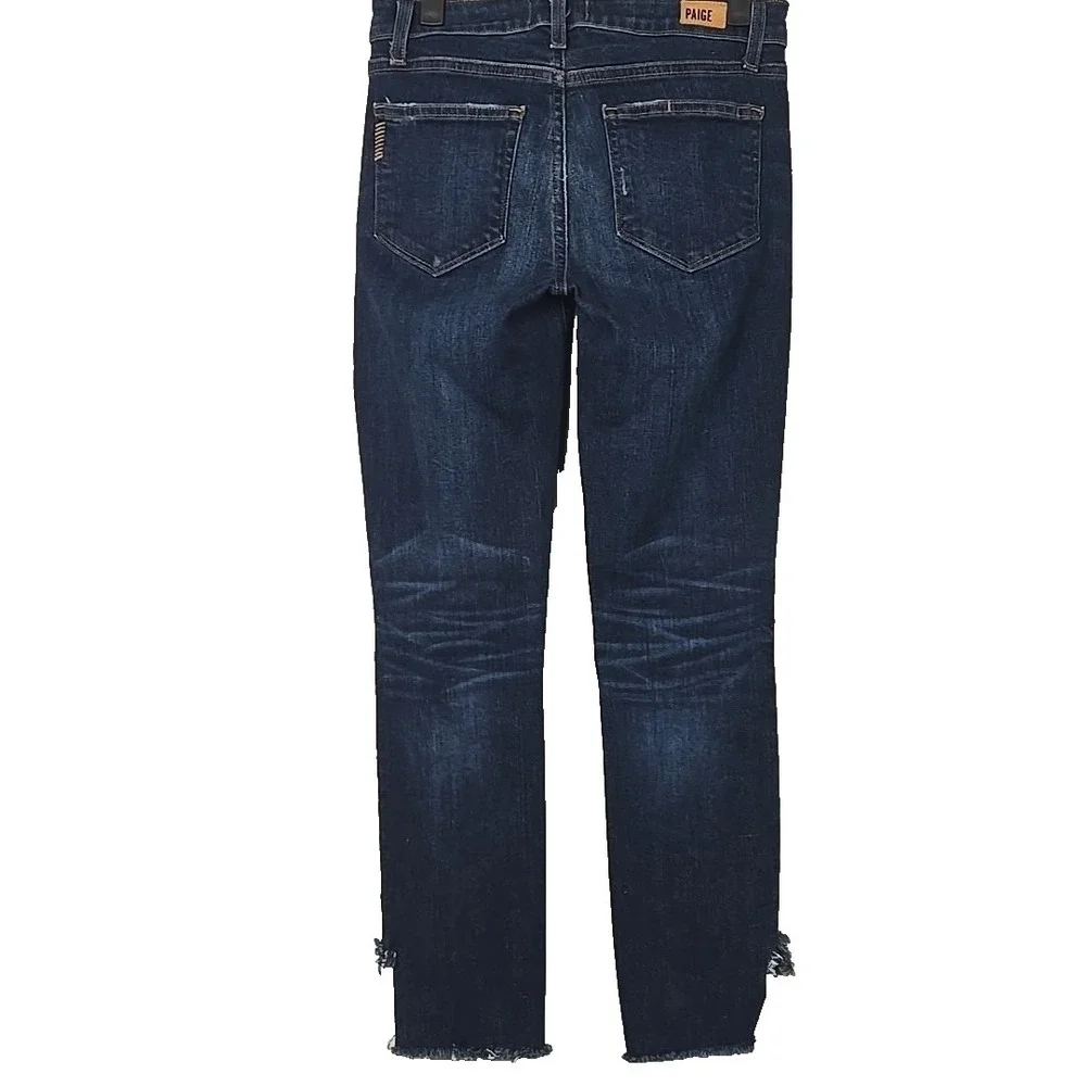 Paige Verdugo Cropped Women's Jeans Size 25 Anise Wash (26.5x25.5) - Picture 2 of 7